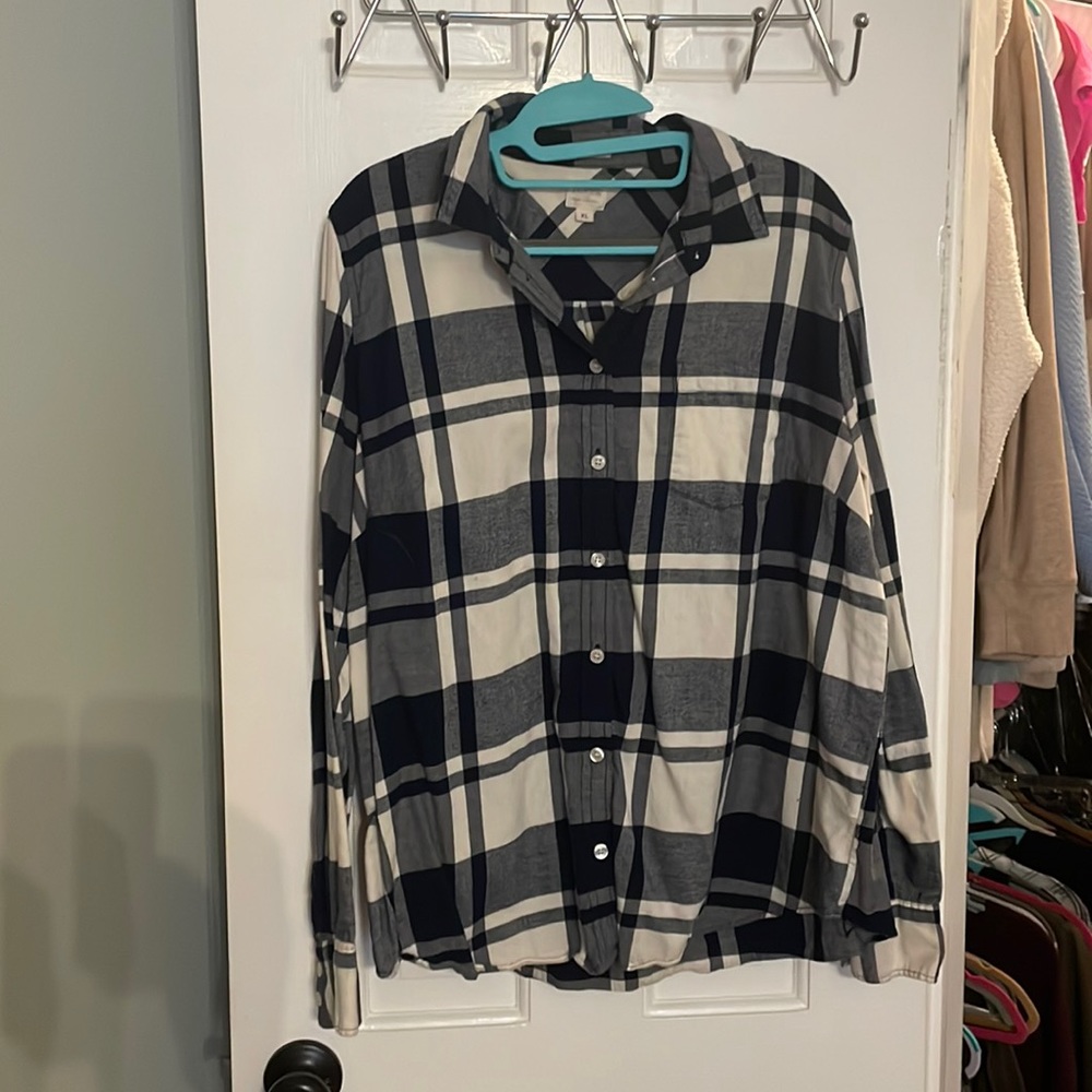 JCrew womens flannel xl